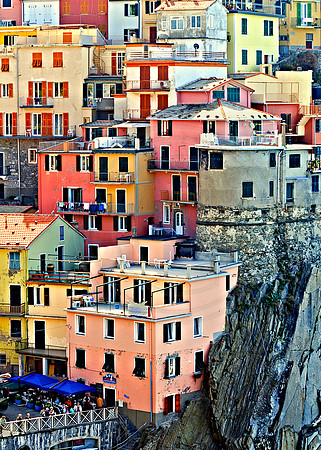 Manarola piled high