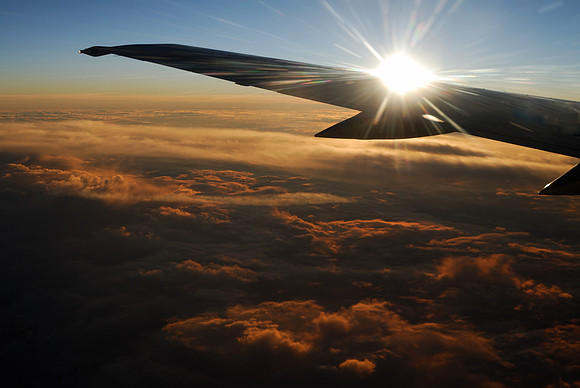 Evening flight home