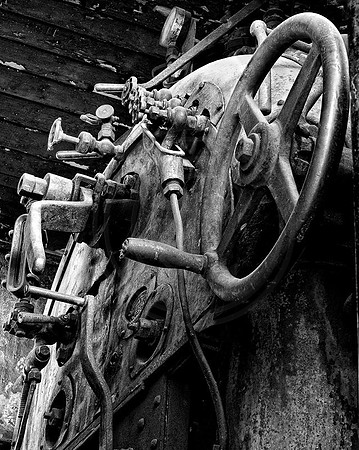 Derelict cab 2 monochrome