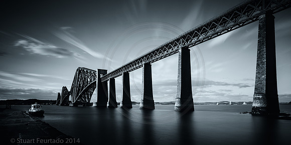 Evening at the Forth Rail Bridge