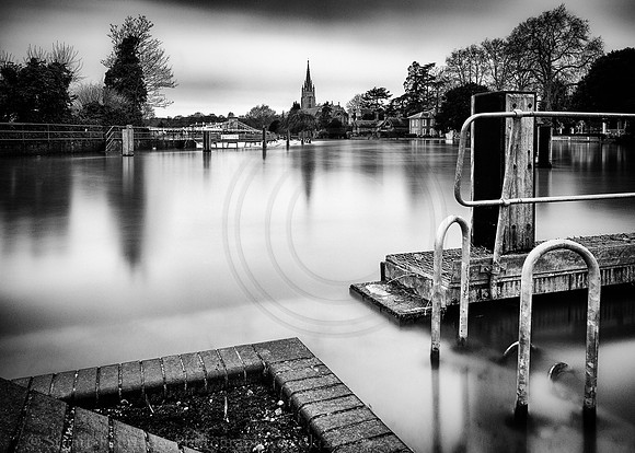 Marlow in flood