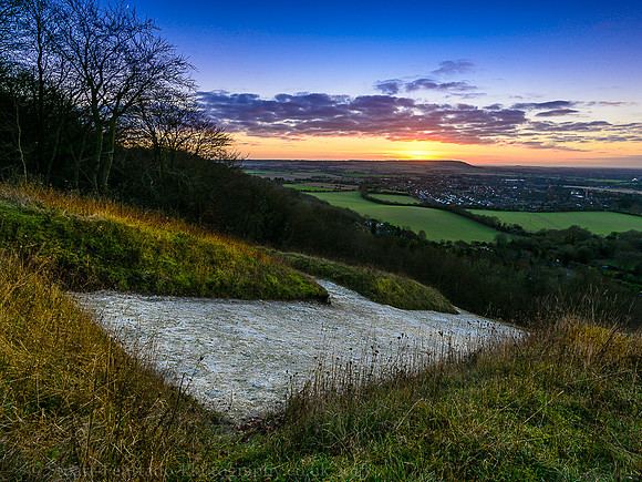 Whiteleaf sunset