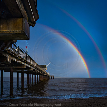 Double rainbow in the east