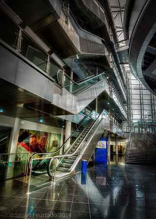 Think Tank escalators 1