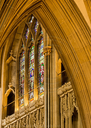 Wells Cathedral, stained glass